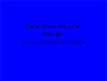 Tablet Screenshot of bergshastklubb.se-swed.net